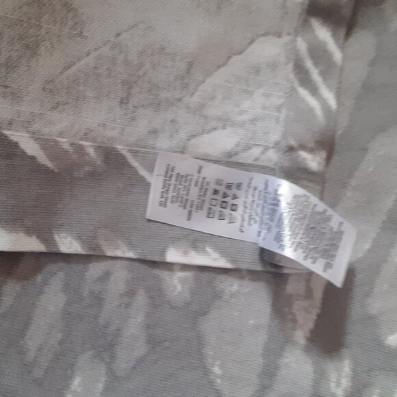 2 West Elm 48"x84" Stone Grey Slanted Dot Print Curtain. Set of 2 - Picture 5 of 7